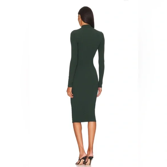 NWT Remi x Revolve Lori Midi Dress in Forest Green - Picture 3 of 7